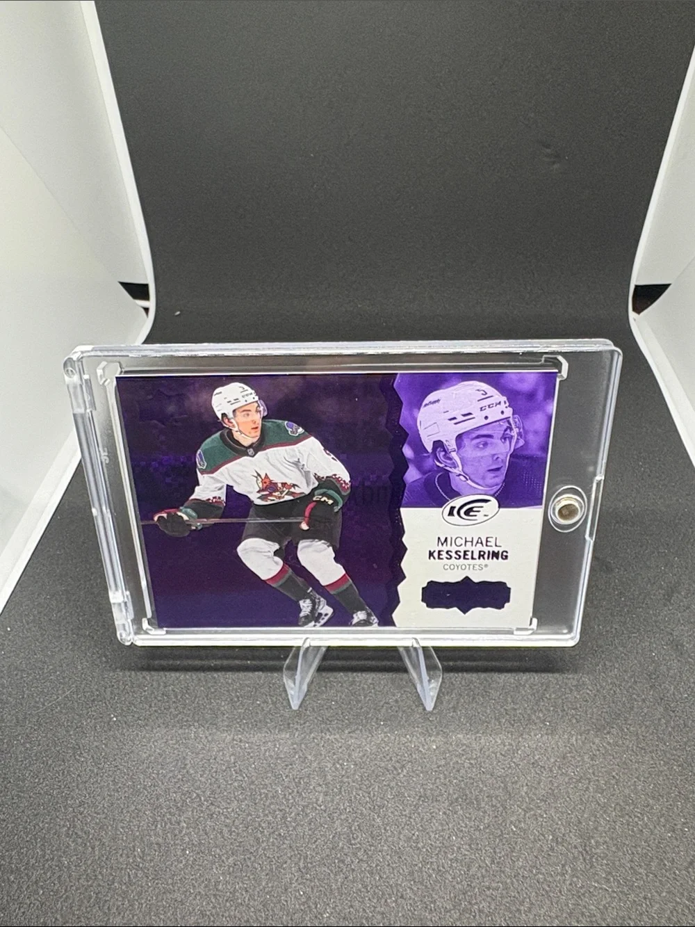 Upper Deck Michael Kesselring Rookie Collectible Hockey Card - Purple